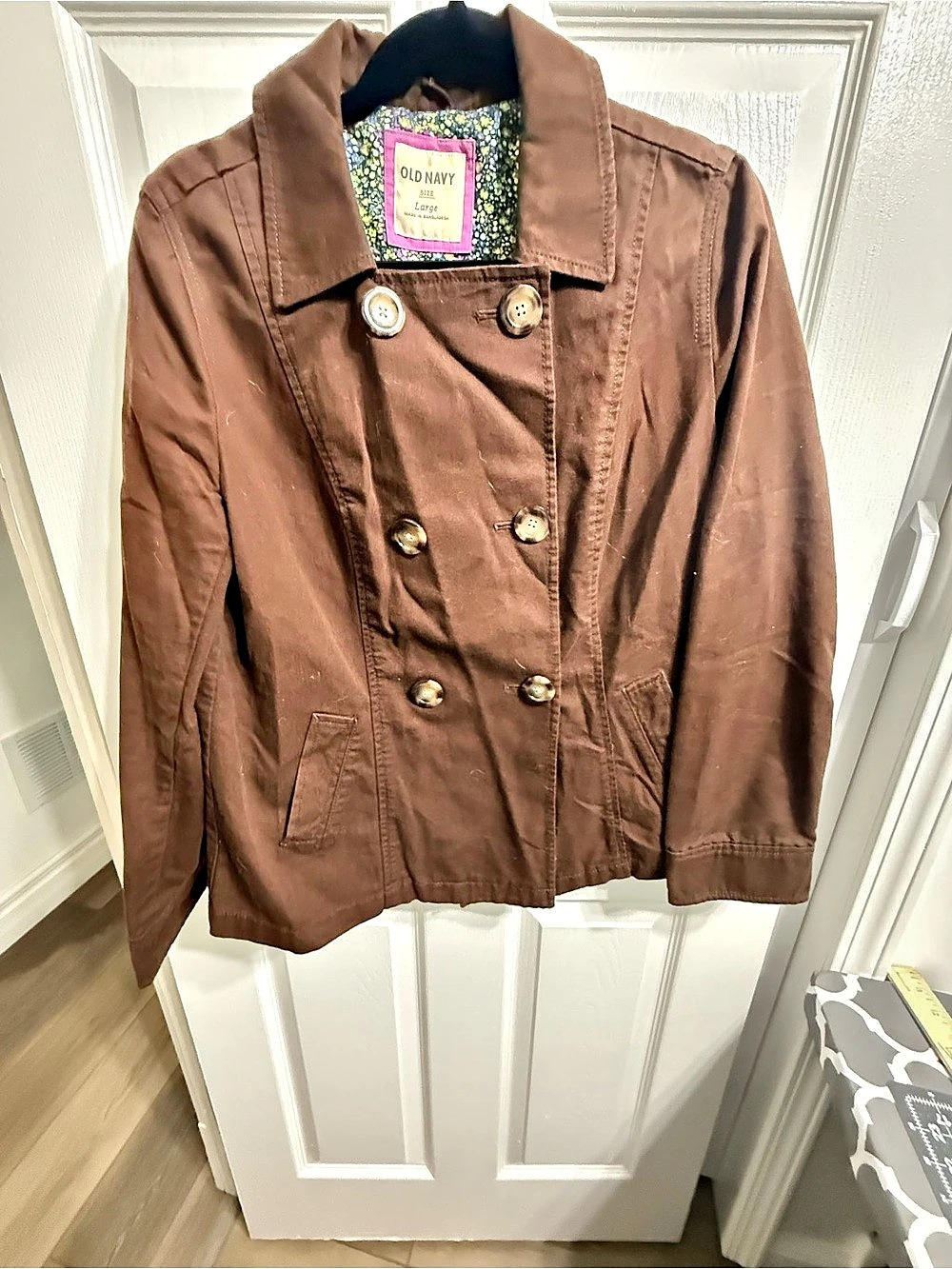Old Navy Women's Utility Jacket Brown Large